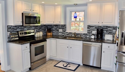 Remodeled white kitchen | Hanson Massachusetts